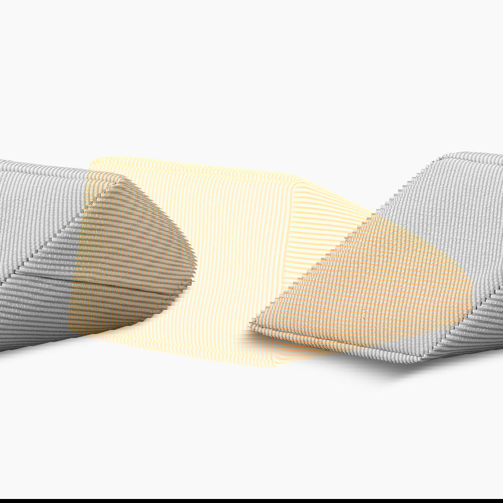 Monoblanks Seersucker Stripes Bucket Bag Orange