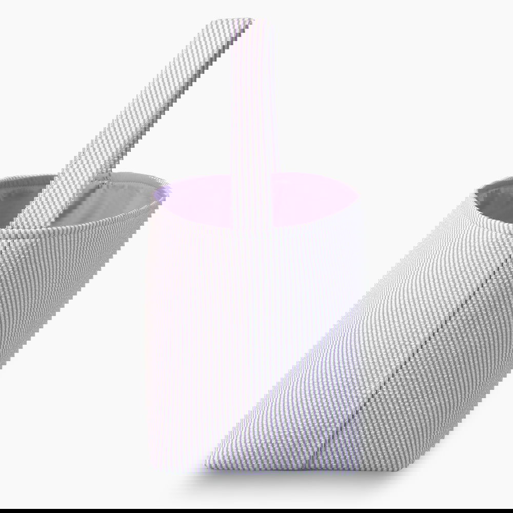 Monoblanks Seersucker Stripes Bucket Bag Purple