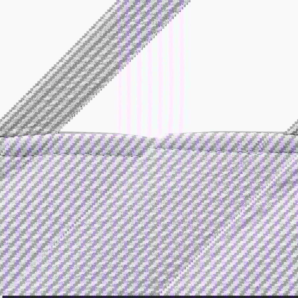 Monoblanks Seersucker Stripes Bucket Bag Purple