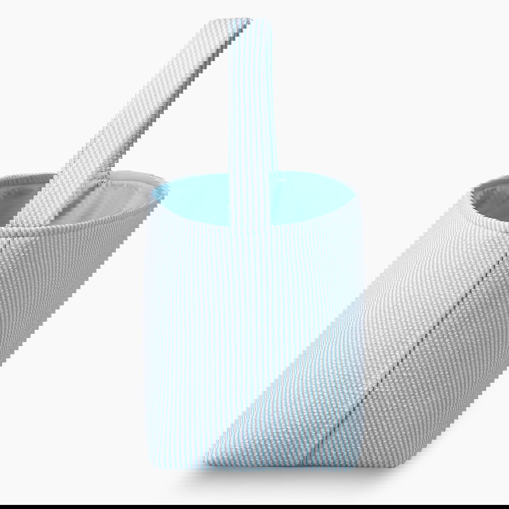 Monoblanks Seersucker Stripes Bucket Bag SkyBlue