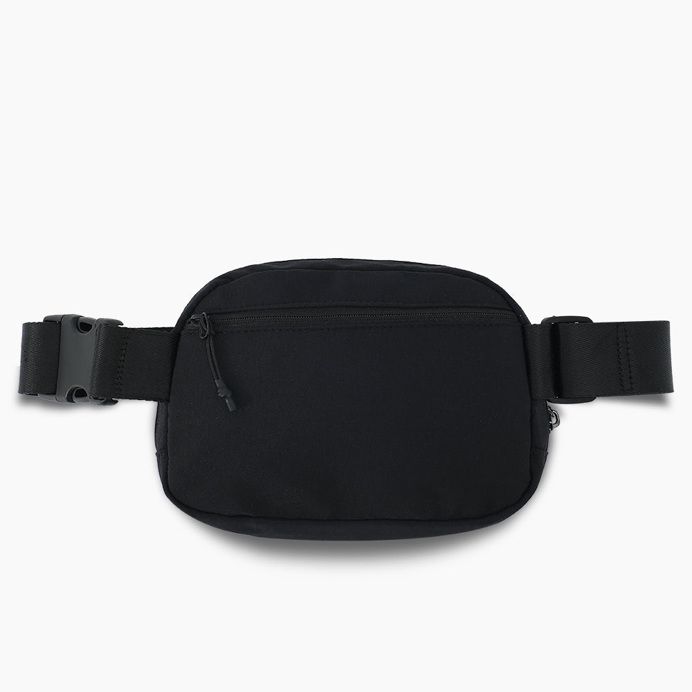 Monoblanks Taslon Fanny Pack Sports Belt Bag Adult Black