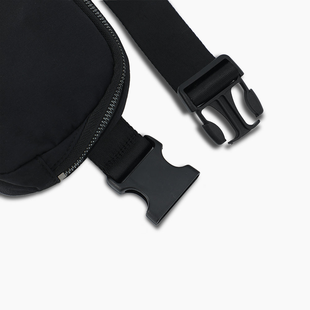 Monoblanks Taslon Fanny Pack Sports Belt Bag Black