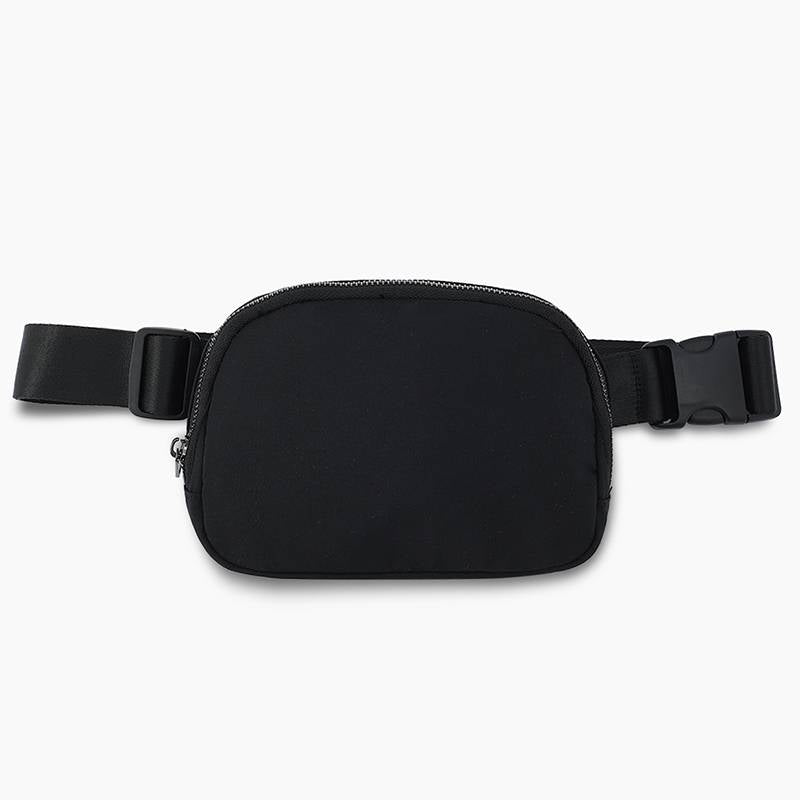 Monoblanks Taslon Fanny Pack Sports Belt Bag Black