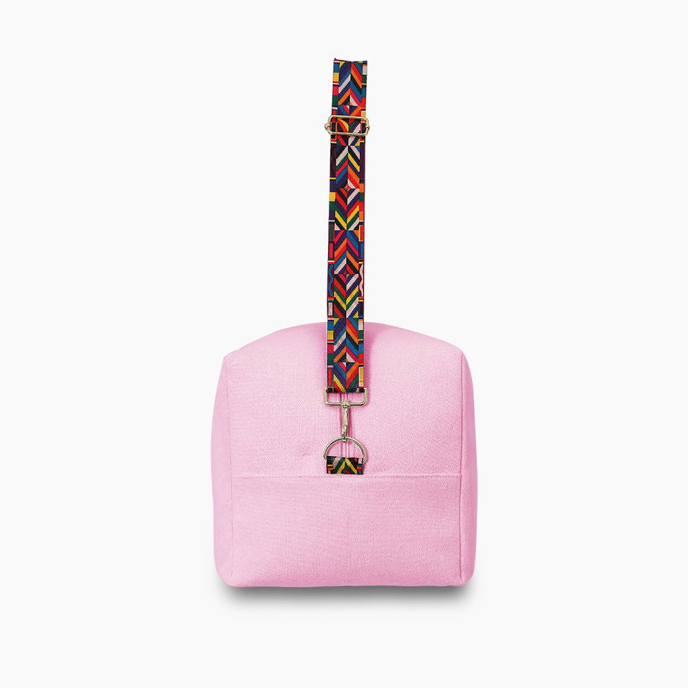 Monoblanks Design Your Own Customizable Terry Cloth Duffel Bag Pink