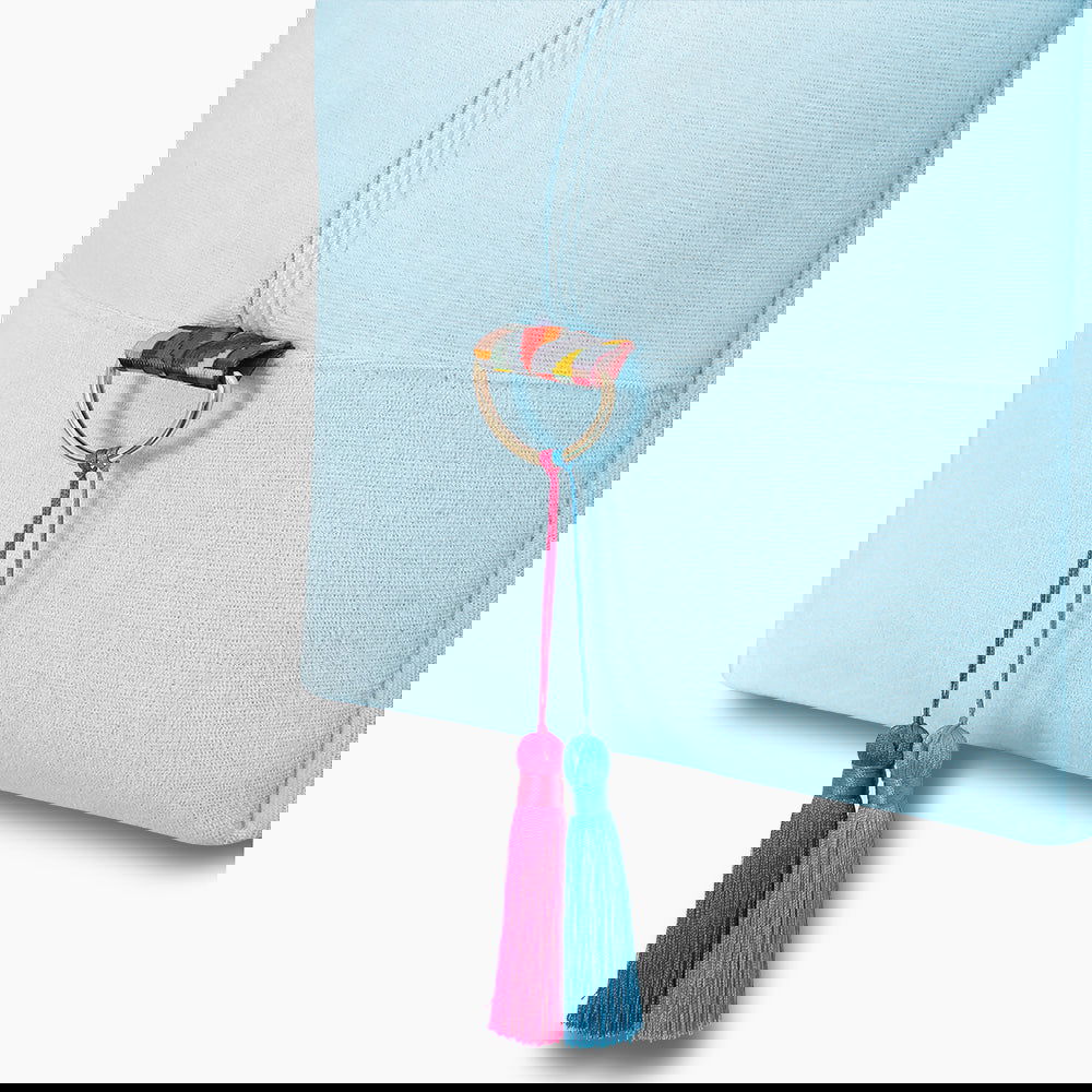 Monoblanks Design Your Own Customizable Terry Cloth Duffel Bag SkyBlue