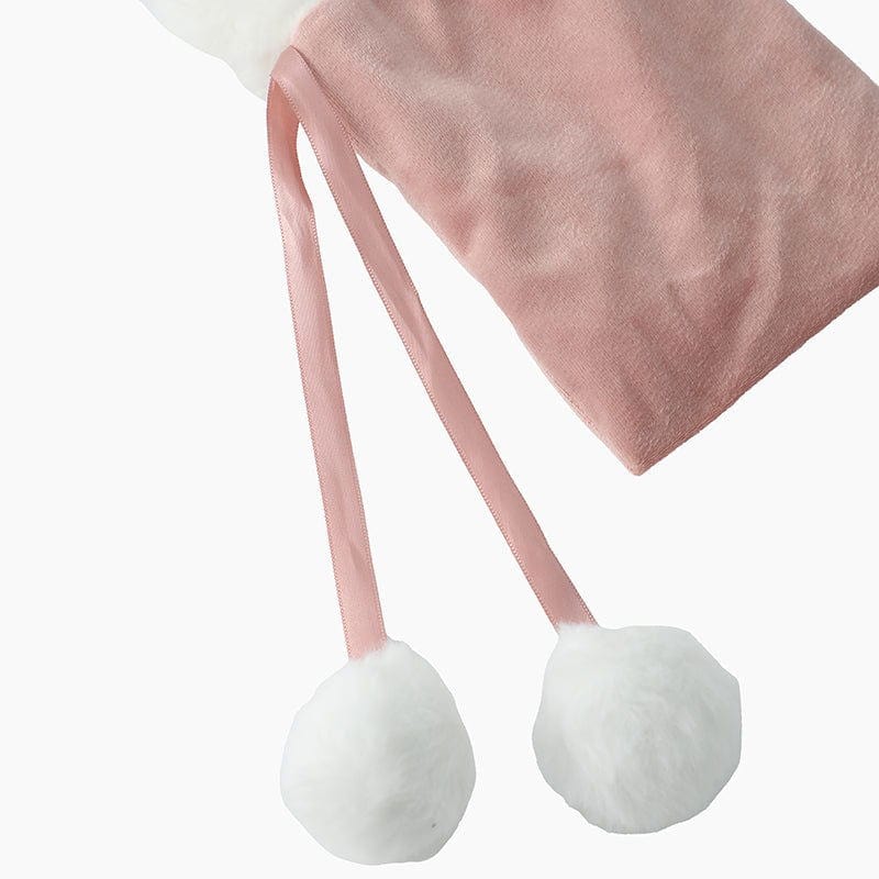 Monoblanks Velvet Christmas Tree Bag Pink