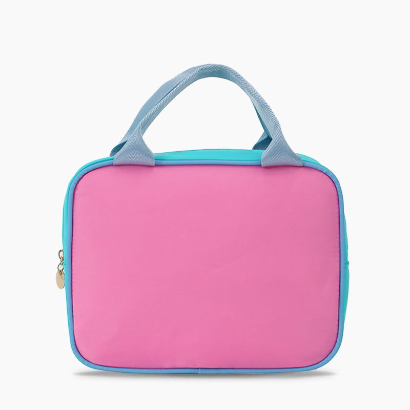 Monoblanks Design Your Own Customizable Waterproof Insulated Lunch Bag PinkCyan