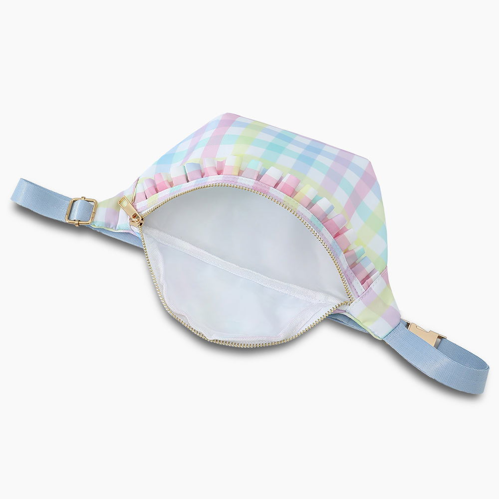 Monoblanks Women Ruffle Waist Fanny Pack Multicolor