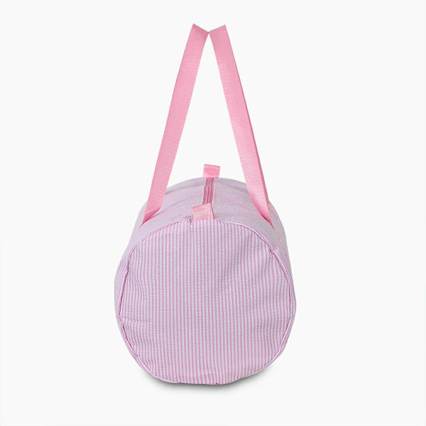 Stripes Seersucker Travel Bag Pink