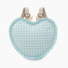 Heart Shaped Plaid Backpack SkyBlue