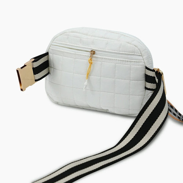 Waffle Fanny Pack White