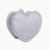 Heart Shaped Plaid Backpack MediumPurple