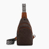 Quilted Panel Chest Pack SaddleBrown