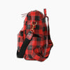 Leather Buffalo Plaid Backpack BlackRedPlaid