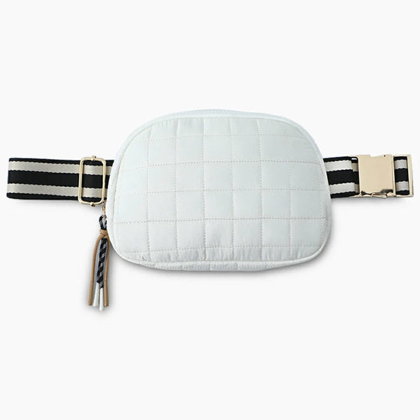 Waffle Fanny Pack White