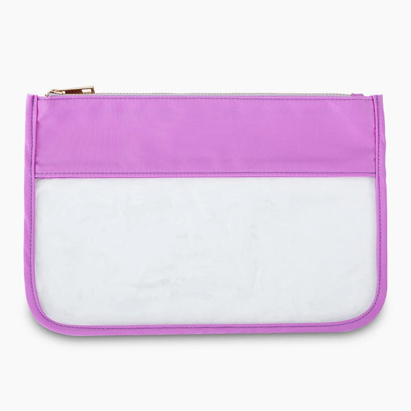 Tie Dye Clear Makeup Bag LightPurple