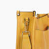 Leather Vintage Leopard Sling Bag Yellow