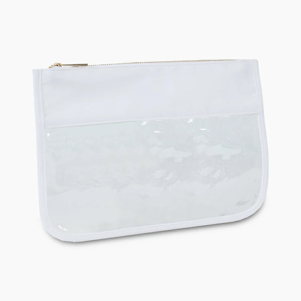 Tie Dye Clear Makeup Bag White