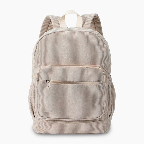 Mini Corduroy Backpack Ivory