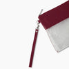 Transparent Handbag PVC Sling Bag Burgundy