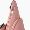 Leather Vintage Chest Bag Pink