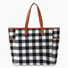 Buffalo Plaid Tote Bag 2 Pieces Set BlackWhitePlaid