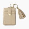 ID Holder Keychain Card Holder Beige