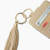 ID Holder Keychain Card Holder Beige