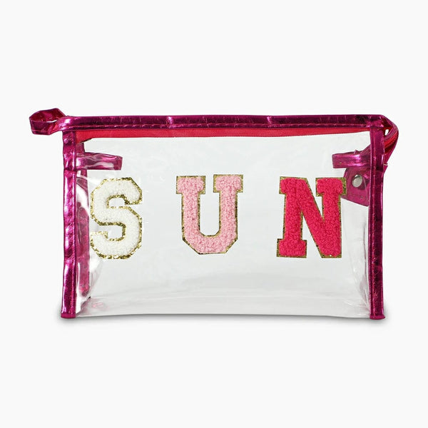 Transparente PVC Patch Makeup Bag