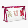 Transparente PVC Patch Makeup Bag