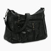 Multi-Pocket Simple Vintage Leather Sling Bag