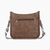 Leather Vintage Leopard Sling Bag Brown