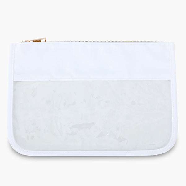 Tie Dye Clear Makeup Bag White