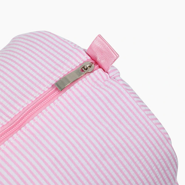 Stripes Seersucker Travel Bag Pink