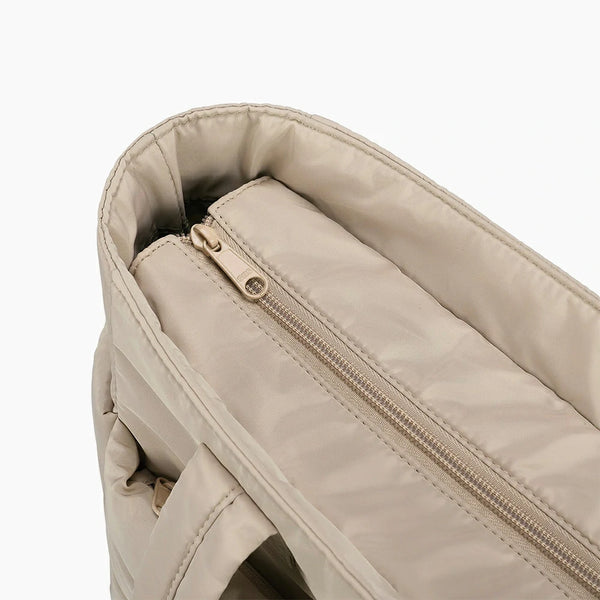 Bubble Laptop Work Tote Bag Beige