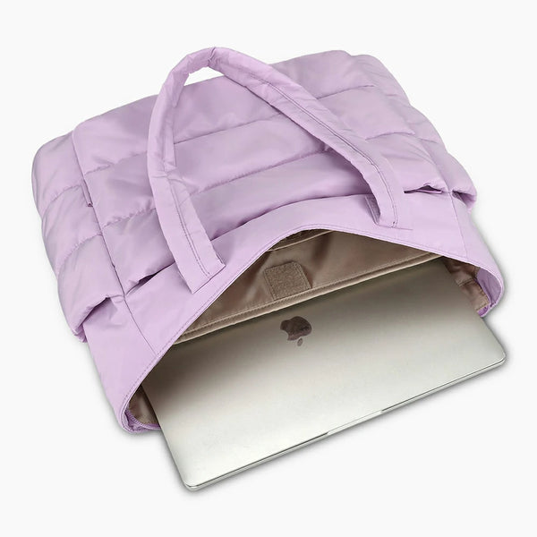 Bubble Laptop Work Tote Bag Purple