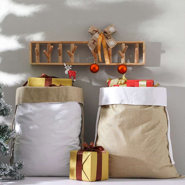 Monoblanks Customizable Blank Canvas Christmas Candy Bag White