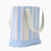 Monoblanks Design Customizable Canvas Striped Tote Bag SkyBlue