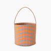 Monoblanks Check Lace Halloween Bucket Bag Orange without lace