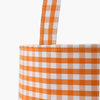 Monoblanks Check Lace Halloween Bucket Bag Orange without lace