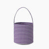 Monoblanks Check Lace Halloween Bucket Bag Purple without lace