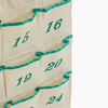 Monoblanks Customizable Christmas Advent Calendar With Pockets Green