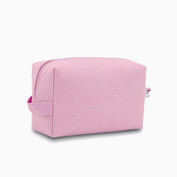 Monoblanks Design Your Own Customizable Waffle Makeup Bag Pink