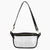 Monoblanks Design Patchs Customizable Clear PVC Sling Bag Black