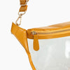 Monoblanks Clear PVC Women Sling Bag Goldenrod