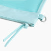 Monoblanks Clear Pouch 7 Pieces Purse Set Cyan