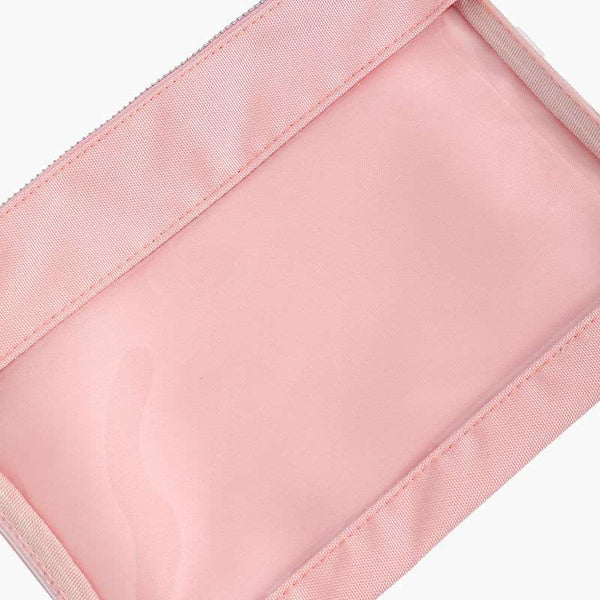 Monoblanks Clear Pouch 6 Pieces Purse Set Pink