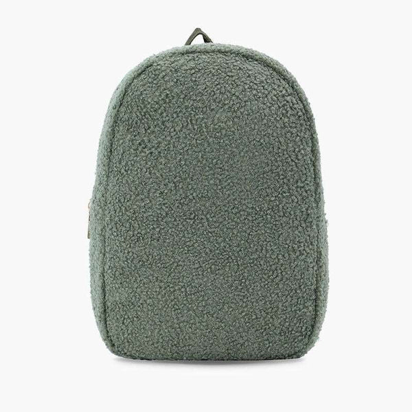 Monoblanks Design Your Own Customizable Toddler Plush Mini Backpack DarkOliveGreen