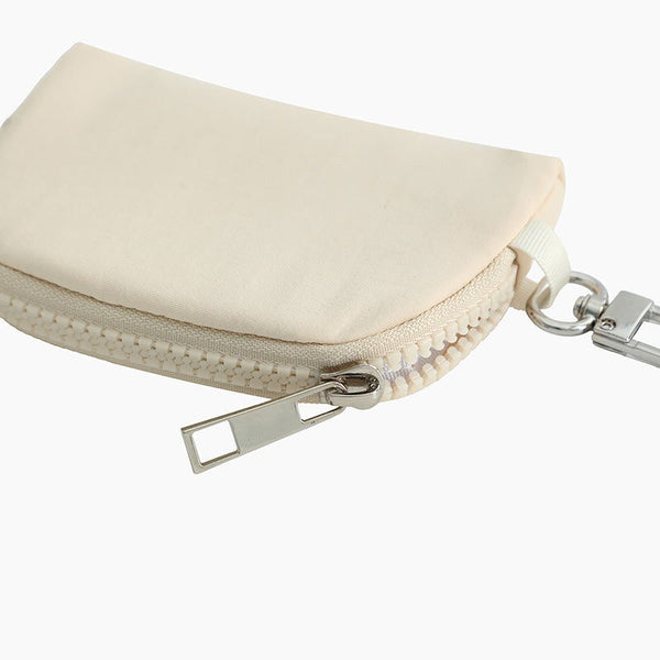 Monoblanks Dual Pouch Wristlet Wallet Beige