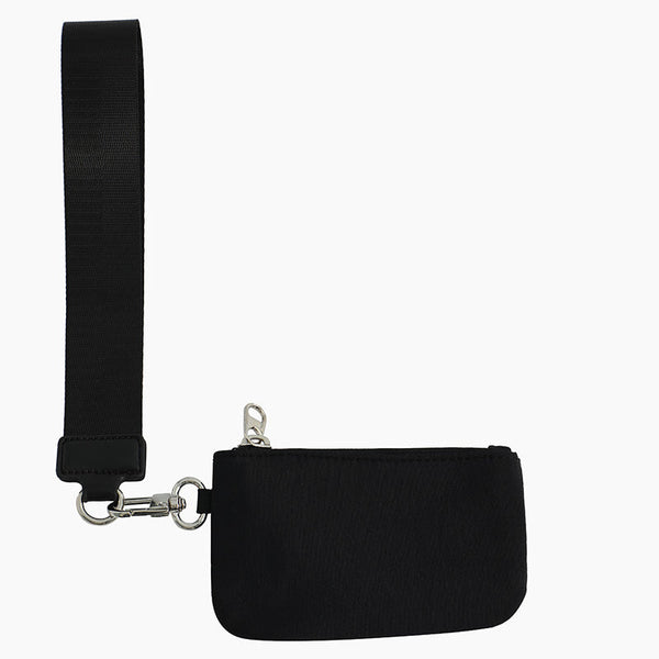 Monoblanks Dual Pouch Wristlet Wallet Black